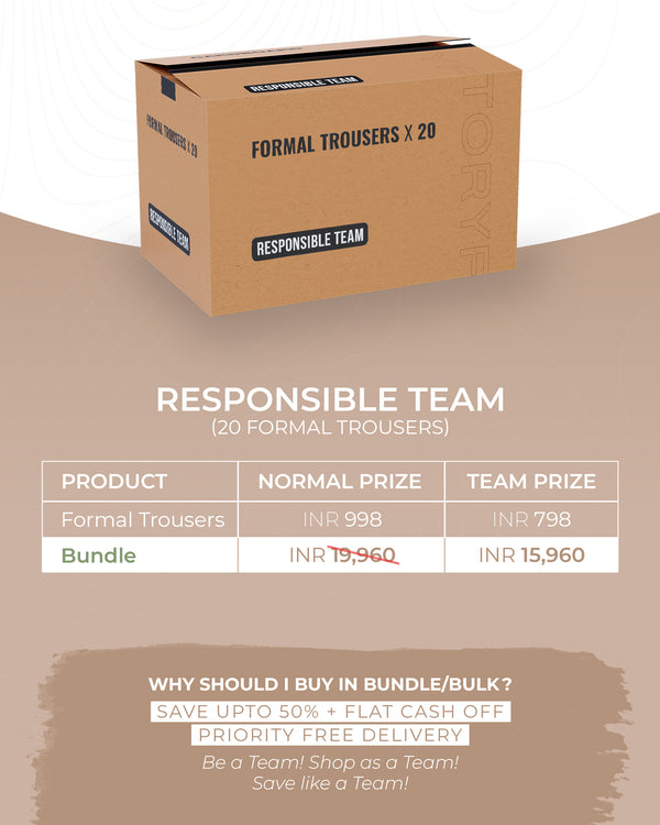 Responsible Team Bundle -20 Formal Trousers