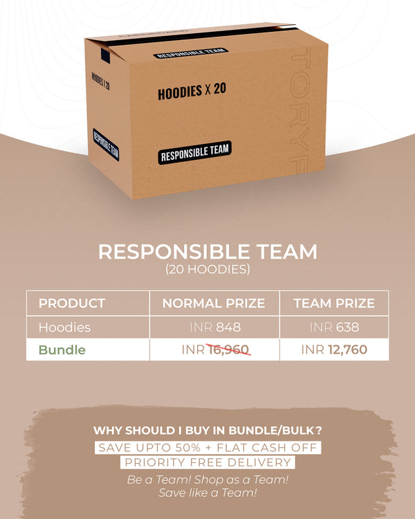 Responsible Team Bundle - 20 Hoodies